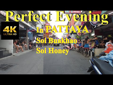 [4K] Pattaya Soi Buakhao, Soi Honey Scenes | Thailand February 2023