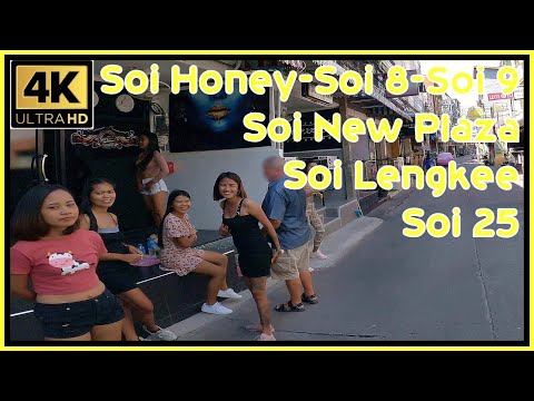 Soi Honey-Soi 8-Soi 9-Soi 25-Soi Lengkee-Soi New Plaza–Pattaya 27 November Thailand 4K Ultra HD