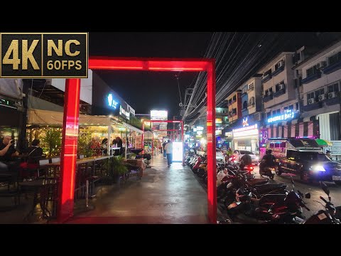 [4K NC] The scene of Soi Buakhao Road after a rainfall | Pattaya | Walking Tube | 20250520