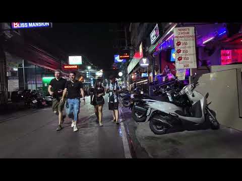 Pattaya Soi Buakhao, Soi Diana, LK Metro Nightlife, Thailand – 4K 30FPS