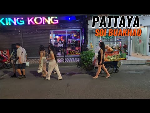 Soi Buakhao Full Walk Pattaya Nightlife 2025 — Unfiltered Street After dark 4K