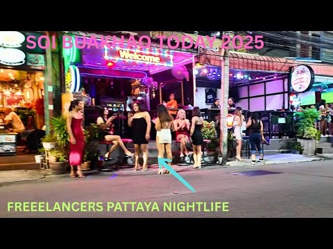 Soi Buakhao Pattaya | Evening Night Walk & Busy Street Views